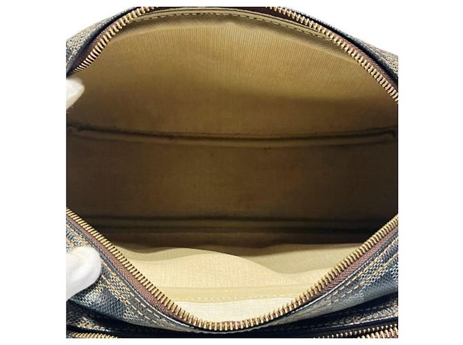 Borsa Louis Vuitton Damier Reporter PM Marrone - vista 8