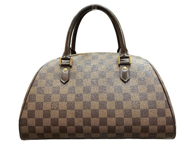 Borsa Louis Vuitton Damier Rivera MM Marrone - vista 2