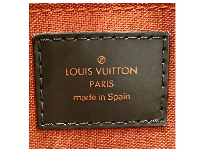 Borsa Louis Vuitton Damier Rivera MM Marrone - vista 4