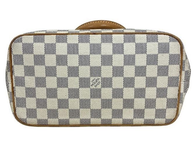 Borsa Louis Vuitton Damier Azur Saleya PM Bianco - vista 3