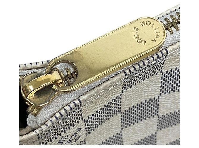 Borsa Louis Vuitton Damier Azur Saleya PM Bianco - vista 6