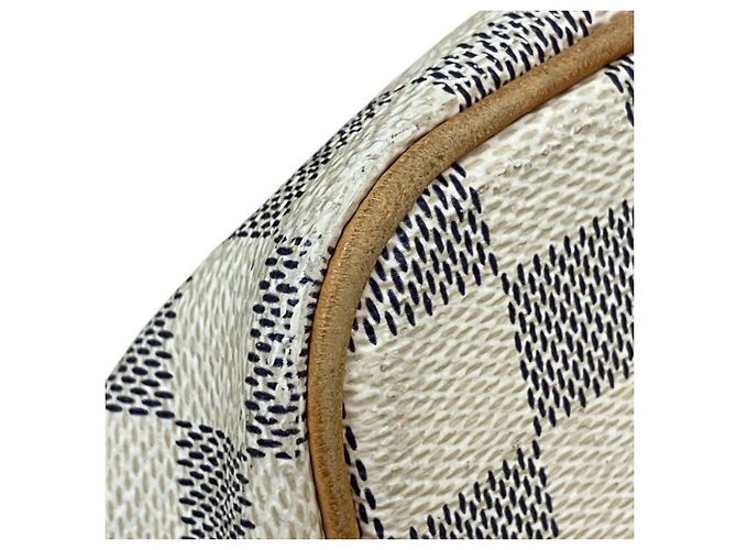 Borsa Louis Vuitton Damier Azur Saleya PM Bianco - vista 8