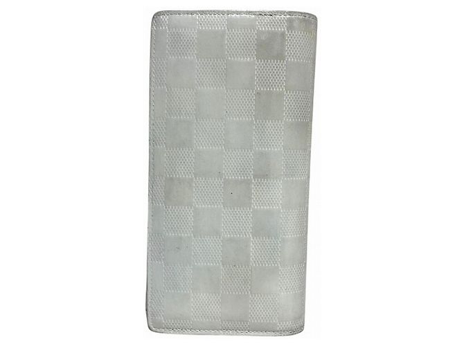 Louis Vuitton Damier Infini Portefeuille Brazza NM Long Wallet Bianco - vista 2