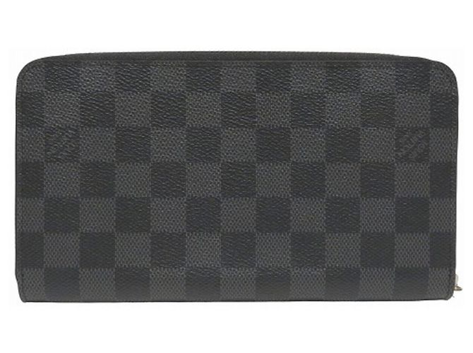 Louis Vuitton Damier Graphite Zippy Organizer NM N60111 Long Wallet Nero - vista 2