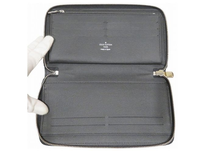 Louis Vuitton Damier Graphite Zippy Organizer NM N60111 Long Wallet Nero - vista 3