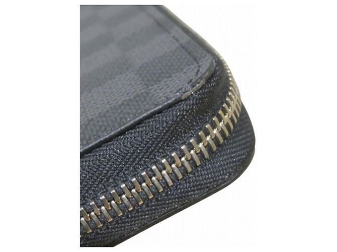 Louis Vuitton Damier Graphite Zippy Organizer NM N60111 Long Wallet Nero - vista 8