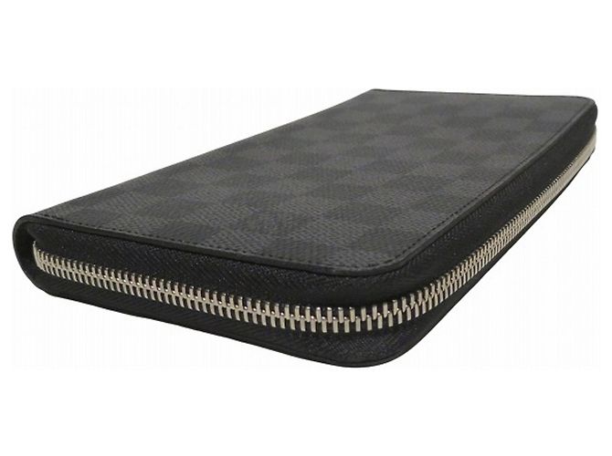 Louis Vuitton Damier Graphite Zippy Organizer NM N60111 Long Wallet Nero - vista 9