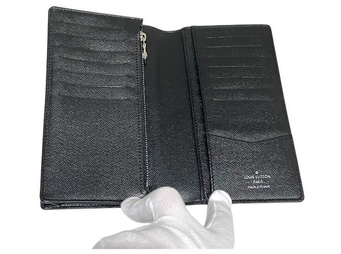 Portafoglio bi-fold Louis Vuitton Damier Graphite Columbus Nero - vista 3