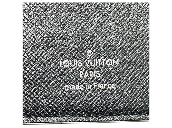 Portafoglio bi-fold Louis Vuitton Damier Graphite Columbus Nero - vista 4