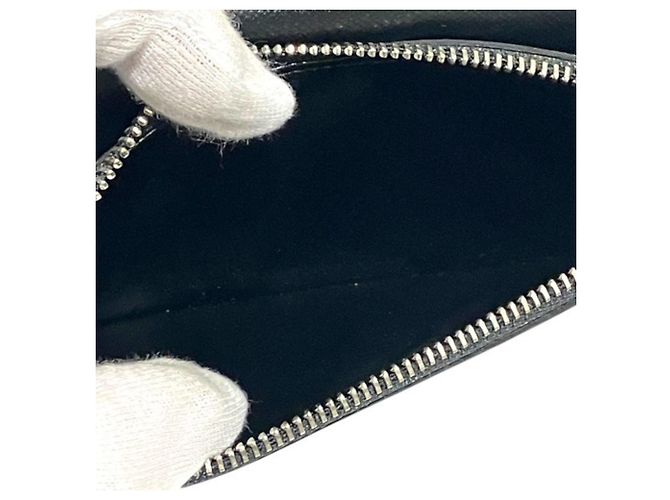 Portafoglio bi-fold Louis Vuitton Damier Graphite Columbus Nero - vista 7