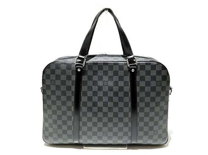 Borsa Louis Vuitton Damier Graphite Yorn Nero - Ansicht 2