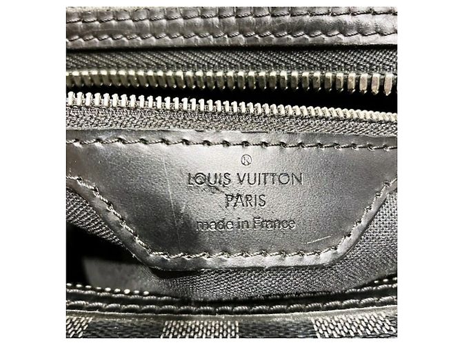 Borsa Louis Vuitton Damier Graphite Yorn Nero - Ansicht 4