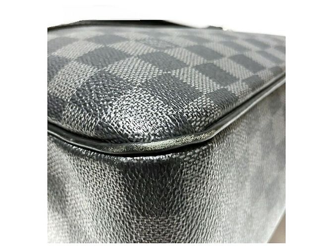 Borsa Louis Vuitton Damier Graphite Yorn Nero - Ansicht 6