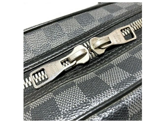 Borsa Louis Vuitton Damier Graphite Yorn Nero - Ansicht 9