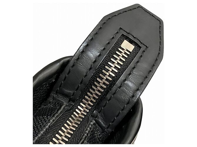 Borsa Louis Vuitton Damier Graphite Christopher Nemeth Tadao PM Marrone Nero Bianco - vista 9