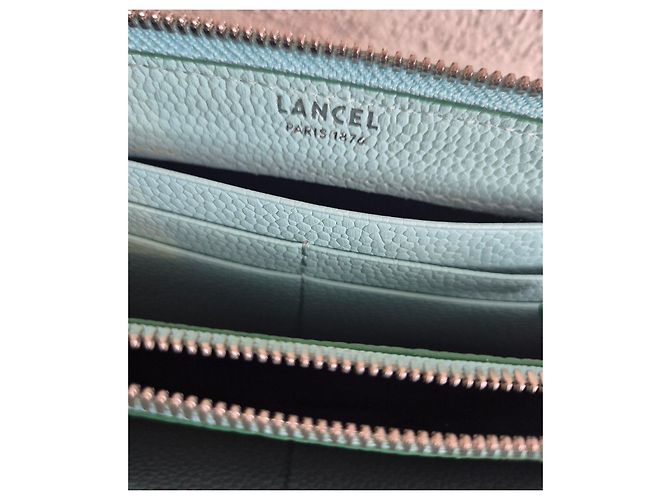 Cartera Lancel Ninon de Cuero con Cremallera Azul Azul claro - vista 4