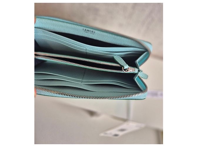 Cartera Lancel Ninon de Cuero con Cremallera Azul Azul claro - vista 5