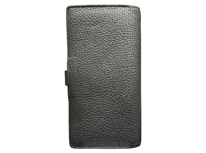 Louis Vuitton Taurillon LV Vertikaler Long Wallet Schwarz - Ansicht 2