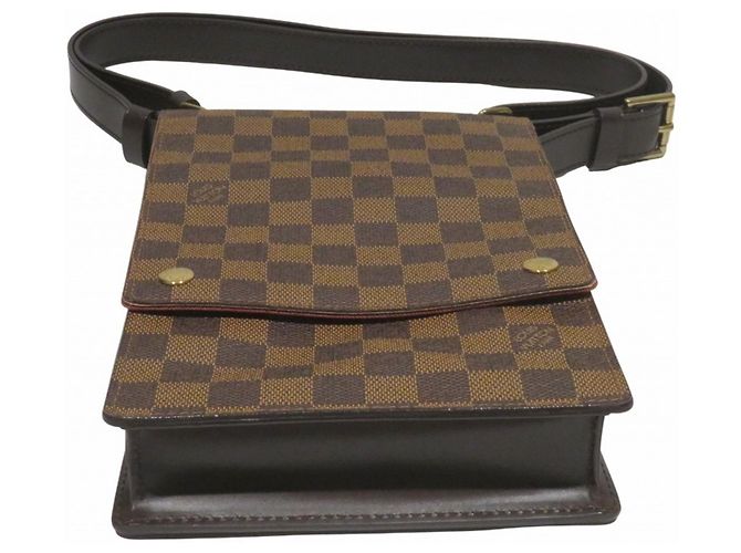 Borsa a Spalla Louis Vuitton Portobello Marrone - vista 3