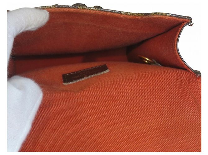 Borsa a Spalla Louis Vuitton Portobello Marrone - vista 5
