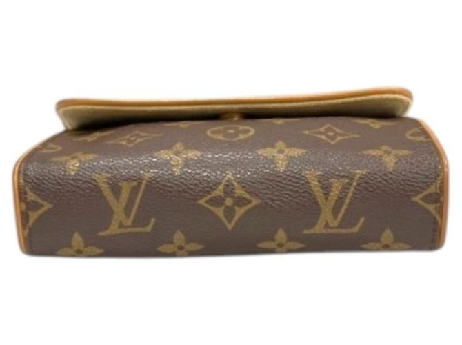 Clutch Pochette Florentine Louis Vuitton Marrone - vista 3