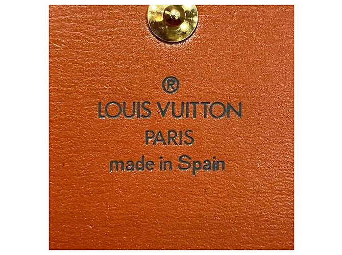 Cartera larga Louis Vuitton en cuero marrón Castaño - vista 4