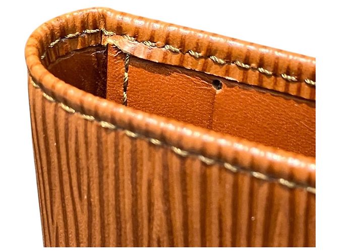 Cartera larga Louis Vuitton en cuero marrón Castaño - vista 6