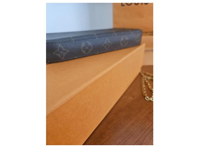 Louis Vuitton Monogram Pochette Felicie Marrone - vista 8