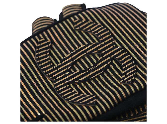 Guanti senza dita Chanel Paris–New York CC con etichette Nero - vista 3