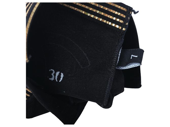 Guanti senza dita Chanel Paris–New York CC con etichette Nero - vista 4