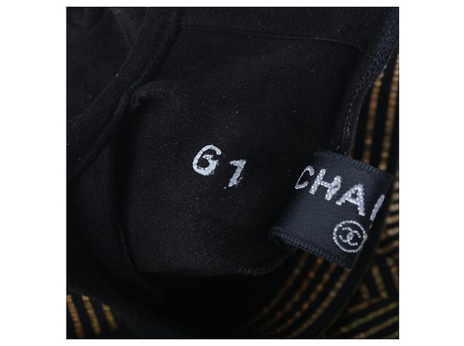 Guanti senza dita Chanel Paris–New York CC con etichette Nero - vista 5