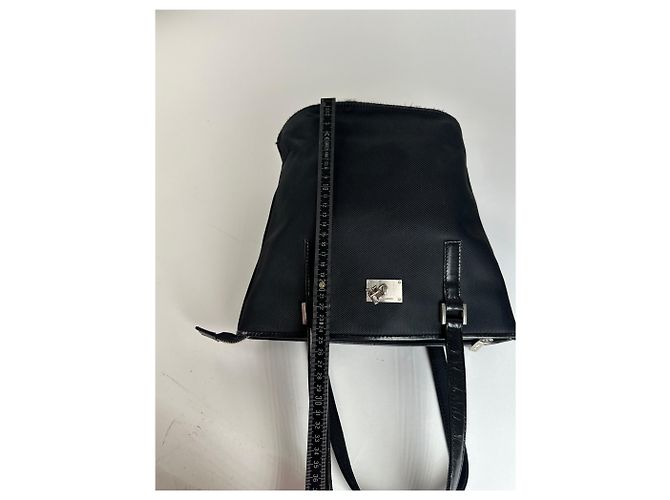 Vintage Courreges Nylon Tote Bag Schwarz - Ansicht 12