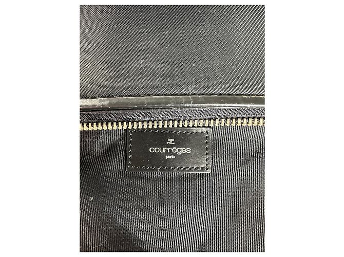 Vintage Courreges Nylon Tote Bag Schwarz - Ansicht 4