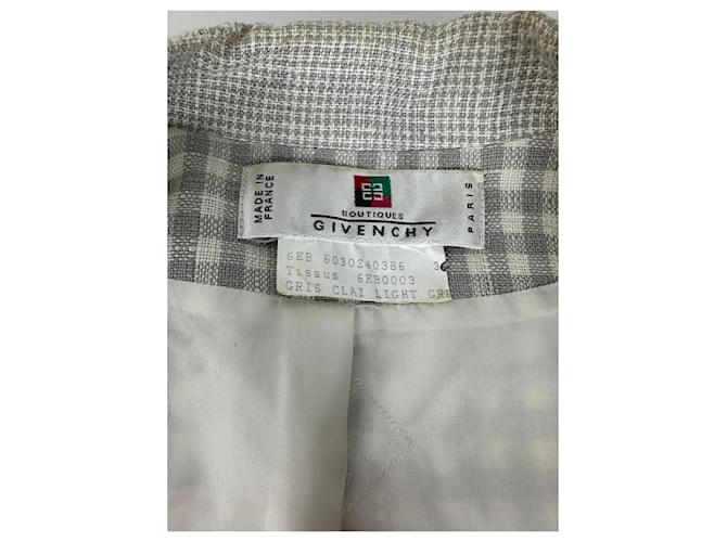 Vintage Givenchy leichte Anzugjacke hell Grau - Ansicht 4
