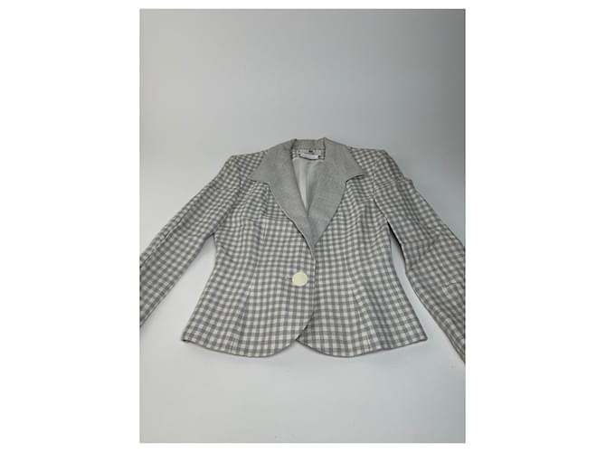 Vintage Givenchy leichte Anzugjacke hell Grau - Ansicht 6