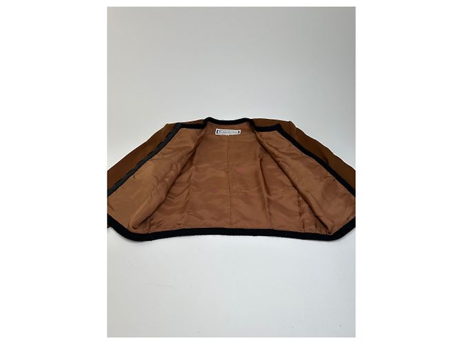 Chaqueta Lisa Vintage Yves Saint Laurent Espresso Negro - vista 5