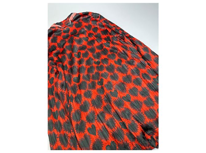 Comme Des Garcons Vintage Comme des Garçons Polyester Bluse Rot - Ansicht 11