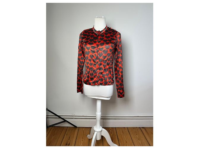 Comme Des Garcons Vintage Comme des Garçons Polyester Bluse Rot - Ansicht 12