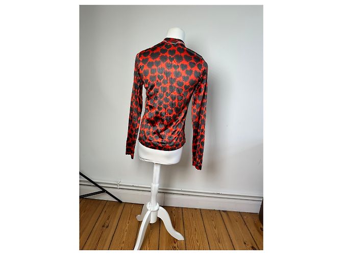 Comme Des Garcons Vintage Comme des Garçons Polyester Bluse Rot - Ansicht 13