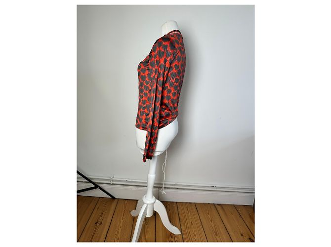 Comme Des Garcons Vintage Comme des Garçons Polyester Bluse Rot - Ansicht 2