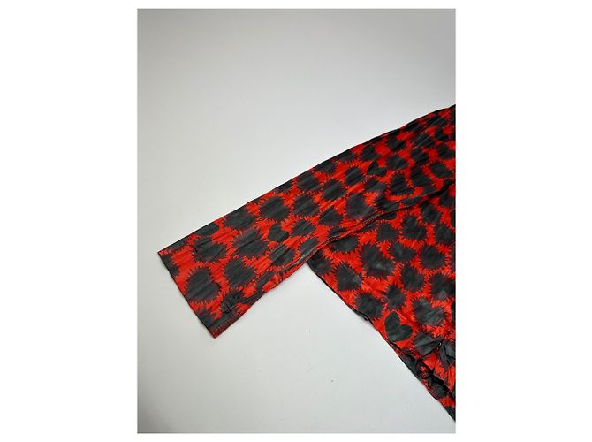 Comme Des Garcons Vintage Comme des Garçons Polyester Bluse Rot - Ansicht 6
