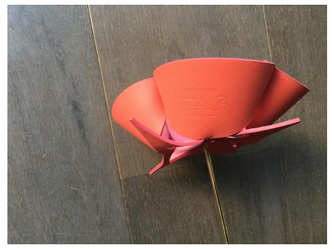 Louis Vuitton Les Petits Nomades Leather Origami Flower Pink Red - view 2