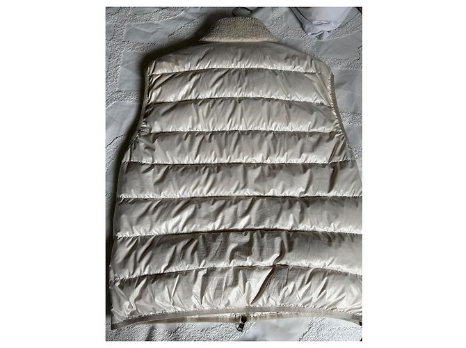 Moncler Chaleco Acolchado Blanco Roto - vista 2