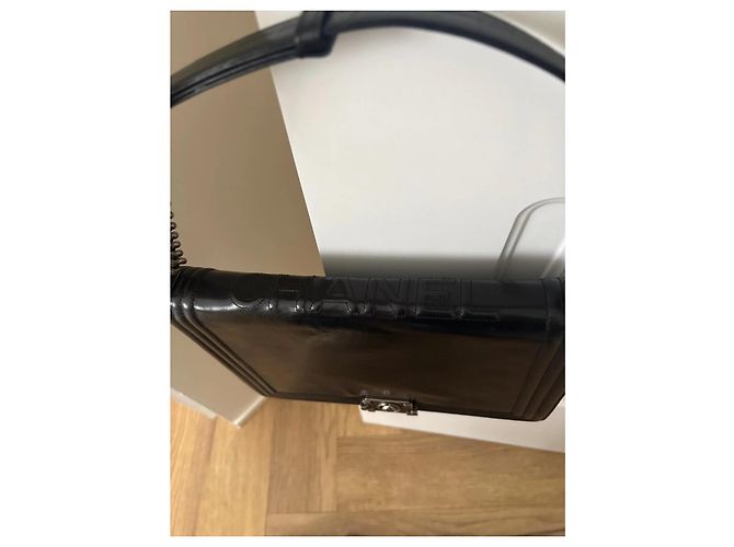 Chanel Boy Bag Couro Preto - vista 4