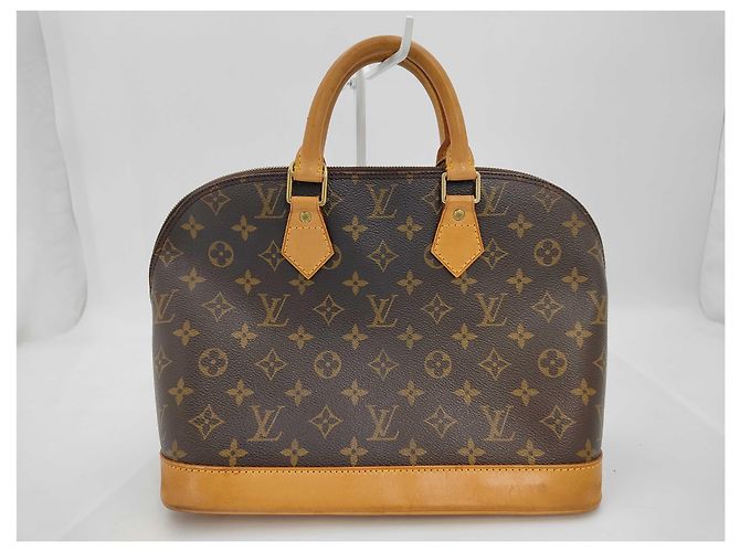 Borsa Louis Vuitton Alma Monogram Canvas PM Marrone - vista 2