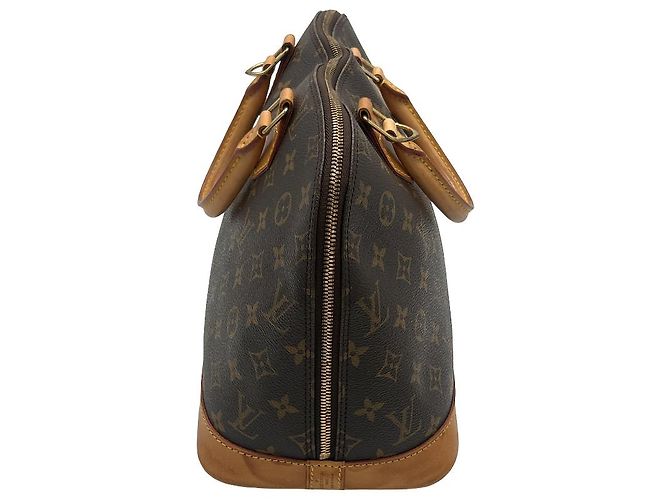 Borsa Louis Vuitton Alma Monogram Canvas PM Marrone - vista 4
