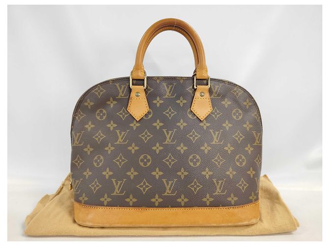 Borsa Louis Vuitton Alma Monogram Canvas PM Marrone - vista 2
