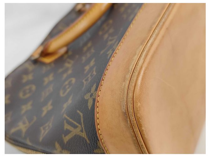 Borsa Louis Vuitton Alma Monogram Canvas PM Marrone - vista 4