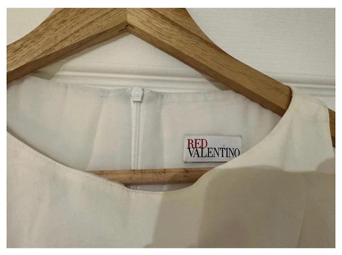 Red Valentino weißes Rüschenkleid - Ansicht 3