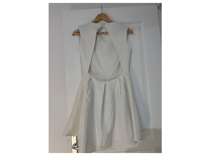 Autre Marque Vestido Patinadora Blanco Glamorous - vista 2